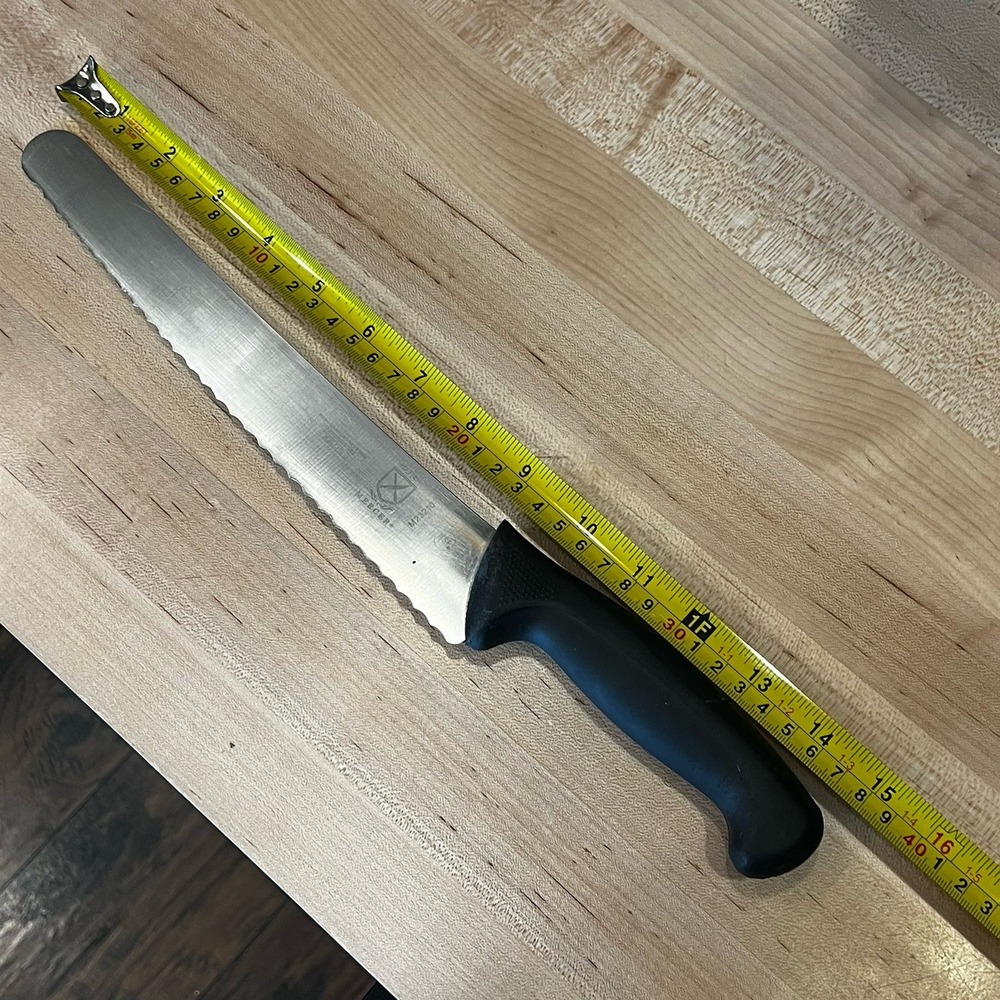 MERCER CUTLERY M23210 Bread Knife, 9 in Blade, Black Handle 6AKL3 - Picture 7 of 8